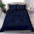 Hawaiian Kakau Honu Arc Blue Polynesian Bedding Set - Polynesian Pride