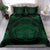 Hawaiian Map Madame Pele Polynesian Bedding Set Green - Polynesian Pride