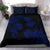 Hawaiian Hammerhead Shark Hibiscus Blue Polynesian Bedding Set - Polynesian Pride