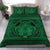 Hawaiian Madame Pele Plumeria Polynesian Bedding Set Green - Polynesian Pride