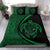 Hawaiian Map Turtle Polynesian Bedding Set - Green - Circle Style - Polynesian Pride