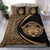 Hawaiian Madame Pele Kanaka Plumeria Polynesian Bedding Set Circle Style Gold - Polynesian Pride