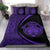 Hawaiian Madame Pele Kanaka Plumeria Polynesian Bedding Set Circle Style Purple - Polynesian Pride