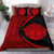 Hawaiian Madame Pele Plumeria Polynesian Bedding Set Circle Style Red - Polynesian Pride