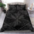 Hawaiian Map Kanaka Hibiscus Gray Polynesian Bedding Set - Polynesian Pride