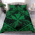 Hawaiian Map Kanaka Hibiscus Green Polynesian Bedding Set - Polynesian Pride