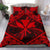 Hawaiian Map Kanaka Hibiscus Red Polynesian Bedding Set - Polynesian Pride