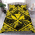 Hawaiian Map Kanaka Hibiscus Yellow Polynesian Bedding Set - Polynesian Pride