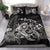 Hawaiian Map Turtle Tattoo Hibiscus Plumeria Polynesian Bedding Set - White - Polynesian Pride