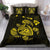 Hawaiian Map Turtle Ohana Hibicus Polynesian Bedding Set - Yellow - Polynesian Pride