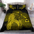 Hawaiian Map Heart Hula Girl Hibiscus Polynesian Bedding Set - Yellow - Polynesian Pride