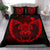 Hawaiian Fish Hook Turtle Heart Polynesian Bedding Set Red - Polynesian Pride