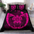 Hawaiian Fish Hook Turtle Heart Polynesian Bedding Set Pink - Polynesian Pride