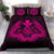 Hawaiian Map Owl Kanaka Bedding Set - Pueo Aumakua - Pink - Polynesian Pride