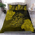 Hawaiian Hibiscus Dolphin Manta Ray Turtle Polynesian Bedding Set Waves Yellow - Polynesian Pride