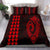 Hawaiian Kakau Fish Hook Polynesian Bedding Set - Red - Polynesian Pride