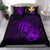 Hawaiian Map Hibiscus Kanaka Polynesian Bedding Set - Harold Turtle - Purple - Polynesian Pride