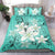 Hawaiian Plumeria Polynesian Bedding Set - Turquoise - Polynesian Pride