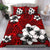 Hawaiian Plumeria Tribal Polynesian Bedding Set Red - Polynesian Pride