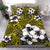 Hawaiian Plumeria Tribe Yellow Polynesian Bedding Set - Polynesian Pride