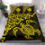 Hawaiian Map Turtle Hibiscus Kanaka Polynesian Bedding Set - Yellow - Polynesian Pride