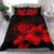 Hawaiian Map Hibiscus Turtle Polynesian Bedding Set - Red - Polynesian Pride