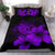 Hawaiian Map Turtle Hibiscus Polynesian Bedding Set - Purple - Polynesian Pride