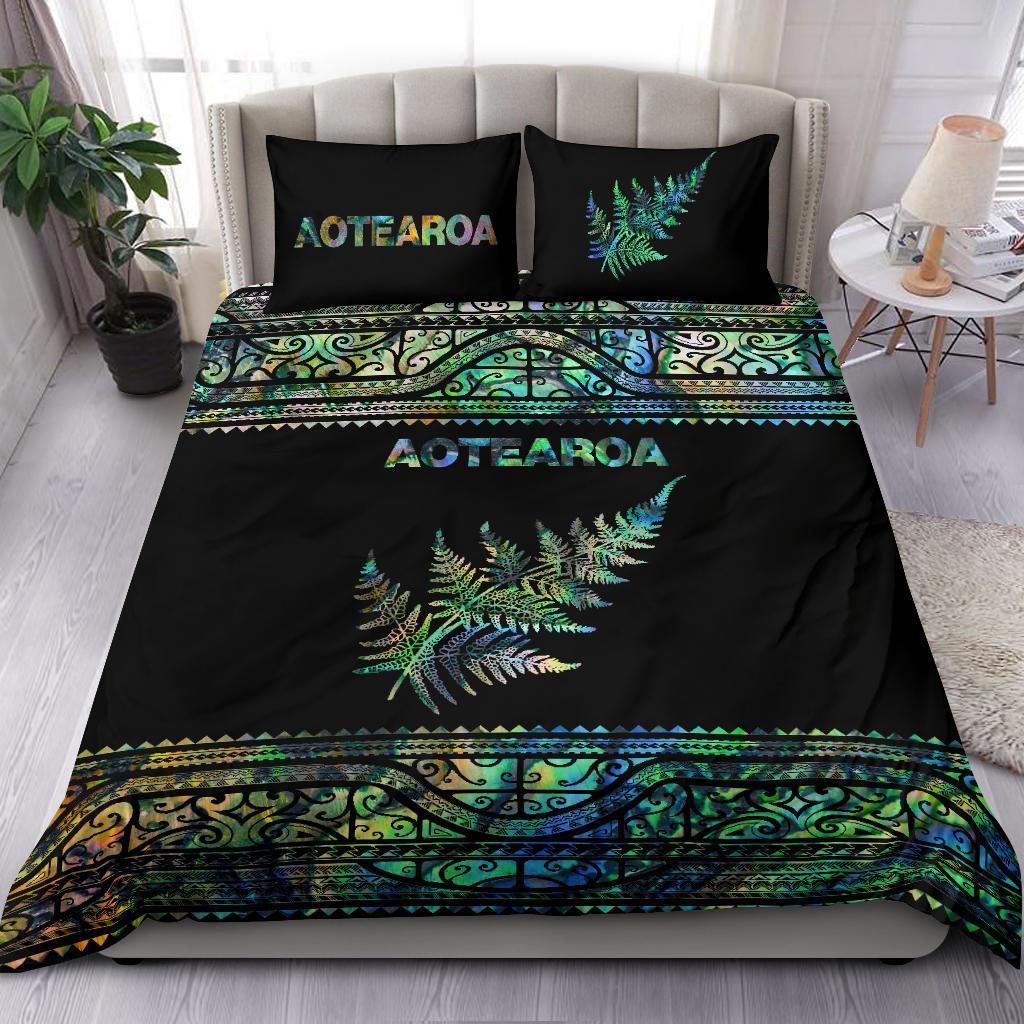 Premium Manaia N Silver Fern top Bedding Cover Set