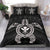 Hawaiian Turtle Kanaka Polynesian Bedding Set - White - Polynesian Pride