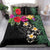 Kanaka Maoli (Hawaiian) Bedding Set - Hibiscus Turtle Tattoo Black - Polynesian Pride