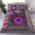 Polynesian Duvet Cover Set - Fiji Bedding Set Tapa Turtle Hibiscus Purple - Polynesian Pride