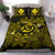 Hawaiian Turtle Hibiscus Plumeria Kanaka Polynesian Bedding Set Yellow - Soft Style - Polynesian Pride