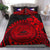 Polynesian Bedding Set - American Samoa Duvet Cover Polynesian Lizard RED - Polynesian Pride