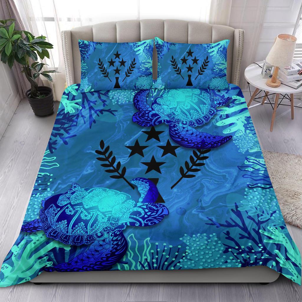 Kosrae Micronesian Bedding Set - Sea Turtle Blue - Polynesian Pride