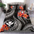 Polynesian Hawaii Bedding Set - Kanaka Maoli Duvet Cover Set - Black Plumeria BLACK - Polynesian Pride