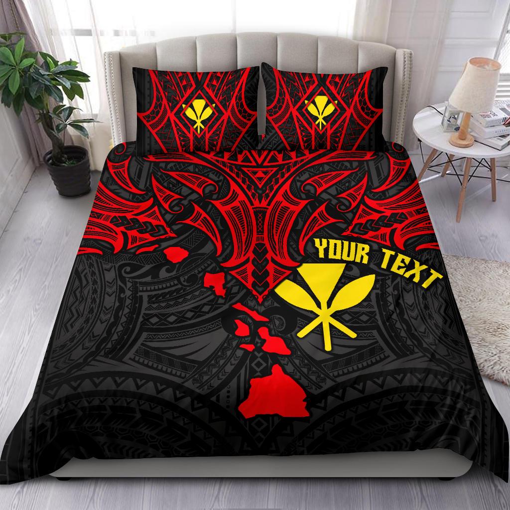 Polynesian Custom Personalised Bedding Set - Hawaii Duvet Cover - Polynesian Whale Tail Red - Polynesian Pride