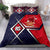 Polynesian Bedding Set - American Samoa Duvet Cover - AS Flag with Polynesian Patterns Red - Polynesian Pride