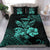 Hawaiian Bedding Set - Kanaka Maoli Polynesian Turquoise - Polynesian Pride