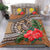 Kanaka Maoli (Hawaiian) Bedding Set - Polynesian Turtle Hibiscus Orange - Polynesian Pride