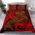 American Samoa Bedding Set - Red Shark Polynesian Tattoo Red - Polynesian Pride