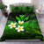 Kanaka Maoli (Hawaiian) Bedding Set, Polynesian Plumeria Banana Leaves Green - Polynesian Pride