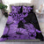 Hawaii Turtle Bedding Set Polynesian Hibiscus Art Violet AH - Polynesian Pride