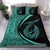 Hawaii Fish Hook Polynesian Bedding Set - Circle Style Turquoise - Polynesian Pride