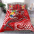 Tonga Bedding Set - Red Shark Polynesian Tattoo - Polynesian Pride