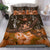 Hawaii Polynesian Turtle Waves Hibiscus Bedding Set - Erik Style - AH - Orange - Polynesian Pride