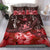 Hawaii Polynesian Turtle Waves Hibiscus Bedding Set - Erik Style - AH - Red - Polynesian Pride