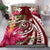 Hawaii Polynesian Turtle Tropical Hibiscus Plumeria Bedding Set - Red - Polynesian Pride