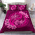 Hawaii Yin Yang Turtle Shark Hibiscus Plumeria Bedding Set - Pink - Polynesian Pride