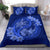 Hawaii Yin Yang Turtle Shark Hibiscus Plumeria Bedding Set - Blue - Polynesian Pride