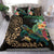 Tiki Polynesian Bedding Set Turtle Hibiscus - Gold Gold - Polynesian Pride